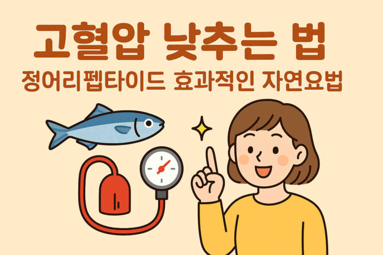 고혈압 낮추는 법 정어리펩타이드 효과적인 자연요법