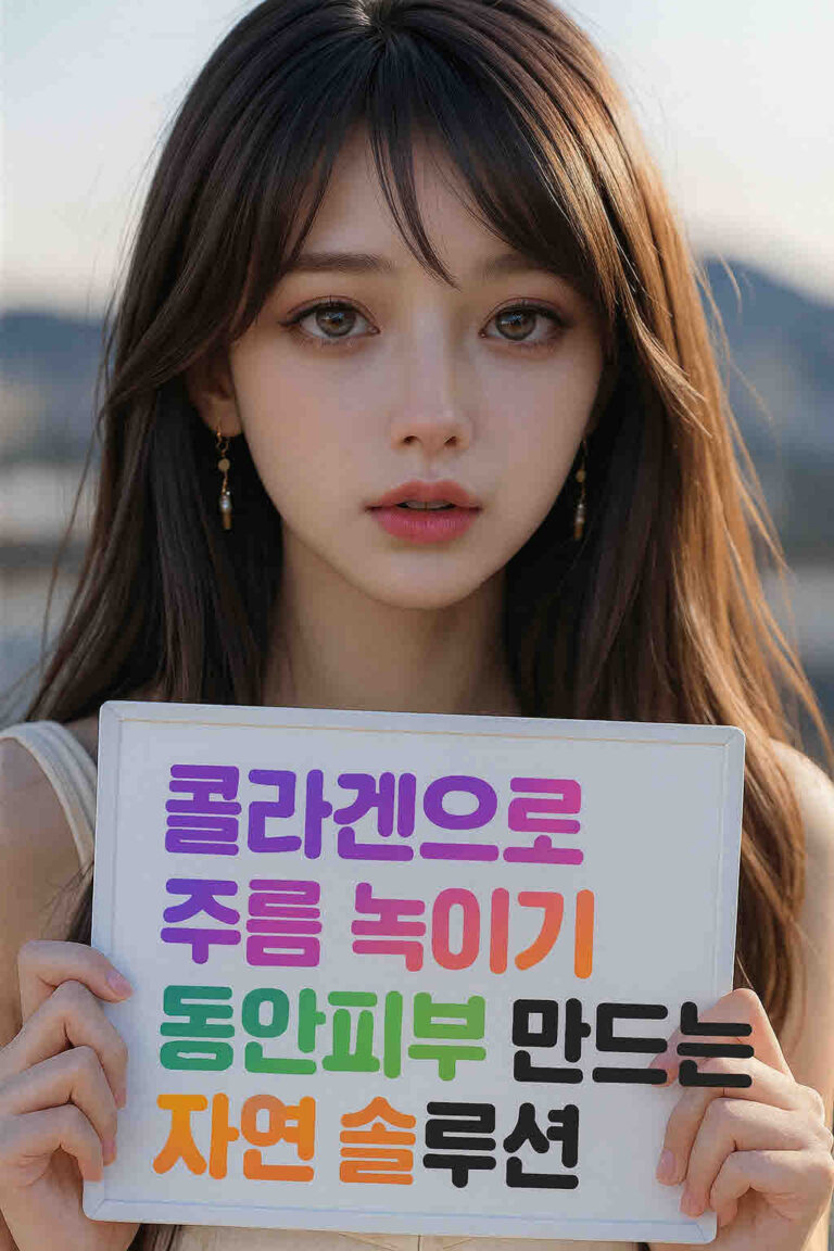 콜라겐으로 주름 녹이기 동안피부 만드는 자연 솔루션
