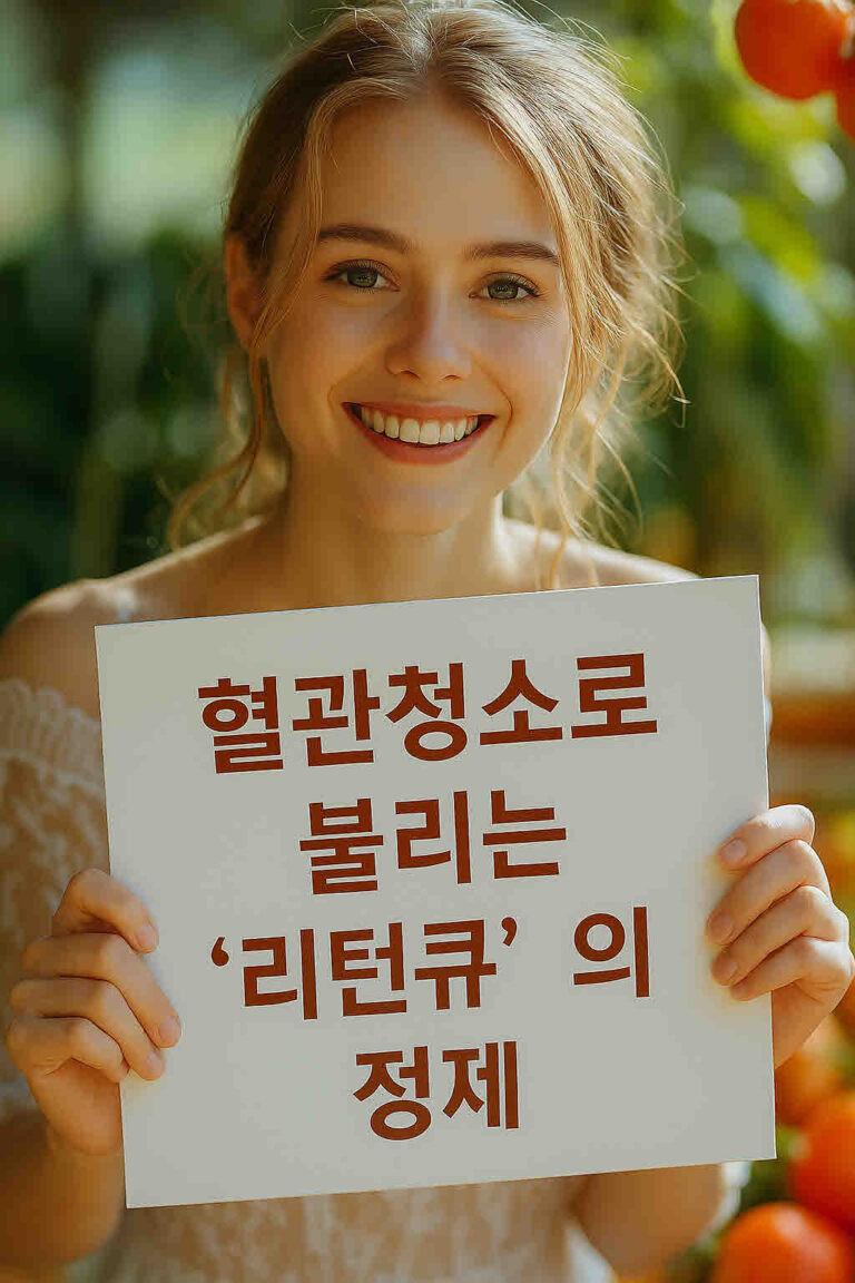 혈관청소로 불리는 리턴큐의 정체 놀라운 건강 비밀